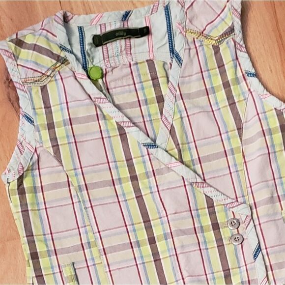 NWT Oilily Plaid Zip Up Pirates Jumper Dress - Picture 3 of 8